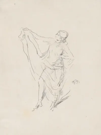 Draped Model, Dancing
