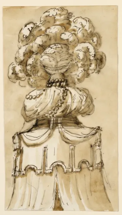 Drawing, Cresting of a Canopy