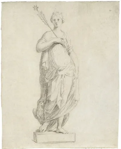 Drawing for a statue of Juno or Morning