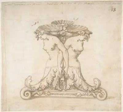 Drawing of a Fountain