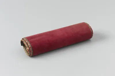 Drawing of a Rocket in a Red Velvet Encasing