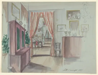 Drawing of an Interior: Salle à manger