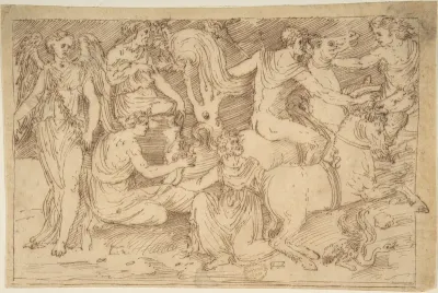 Drawing of Bas-Relief