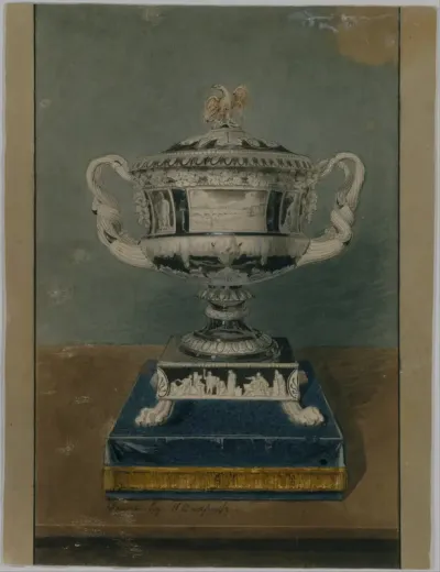 Drawing of Clinton Vase