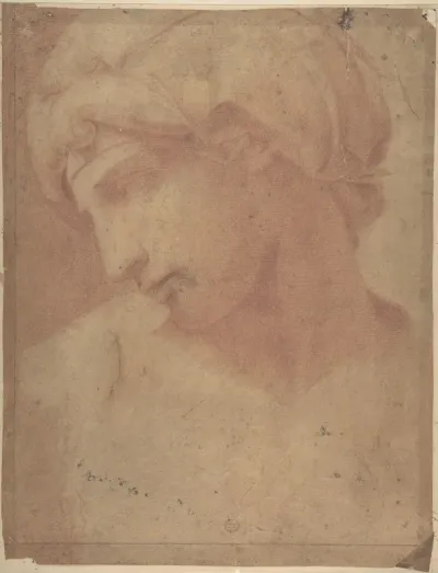 Drawing of the Head of Michelangelo's Dawn (from the Tomb of Lorenzo de' Medici, Church of San Lorenzo, Florence)