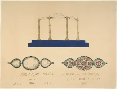 Drawing of the "Koh-I-Noor Diamond"