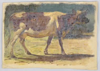 Drawing, Studies. Cows, August 1876
