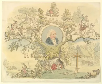 Drawings by Rowlandson: Titlepage design
