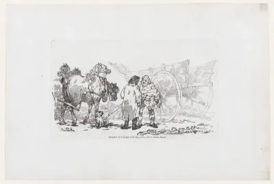 Drayhorses, Draymen & Malsters, from The Rhedarium, or, A New Book of Horses and Carriages