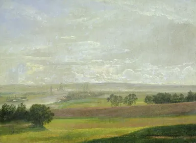 Dresden Seen from the Hills above the Waldschlösschen