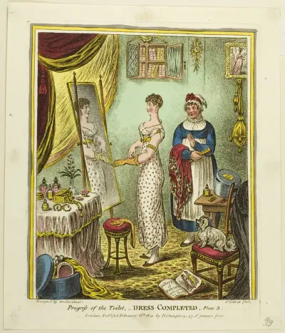 Dress Completed, plate three of Progress of the Toilet