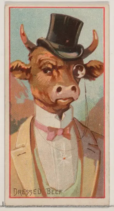 Dressed Beef, from the Jokes series (N87) for Duke brand cigarettes