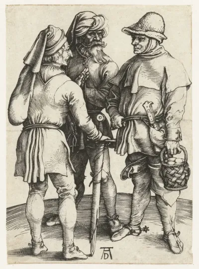 Drie boeren in gesprek