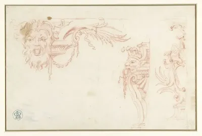 Drie details van laat Lodewijk XIV interieur