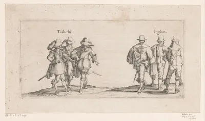 Drie Duitsers en drie Engelsen