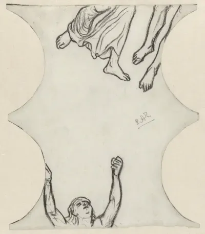 Drie figuren, gedeeltelijk weergegeven