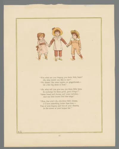 Drie kinderen hand in hand