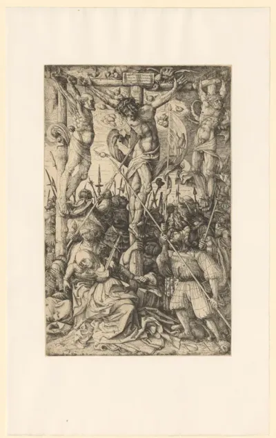 Drie kruisen op Golgotha