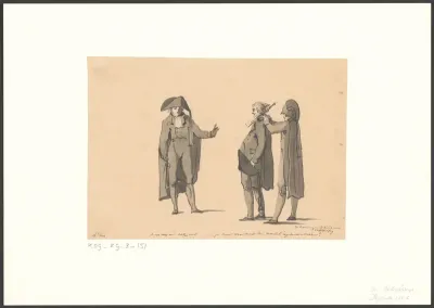Drie mannen helpen elkaar met aankleden voor de begrafenis van Caspar Vredenburg