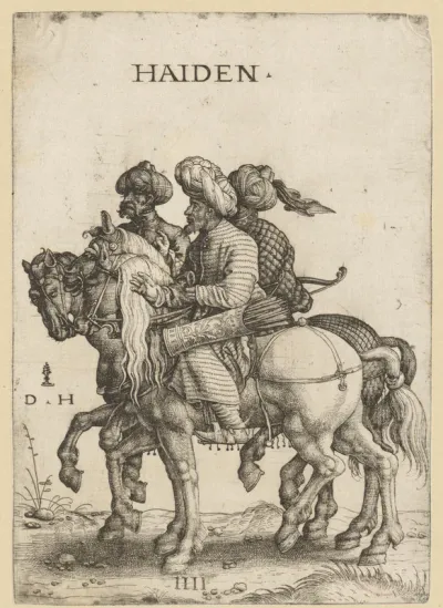 Drie mannen te paard