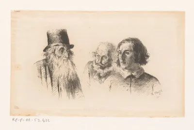 Drie mannenkoppen