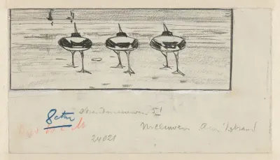 Drie meeuwen op het strand