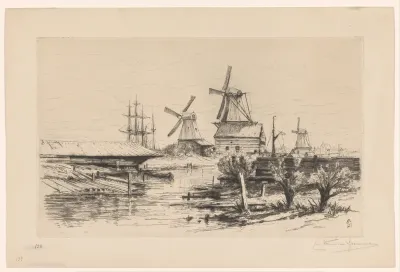 Drie molens in Dordrecht