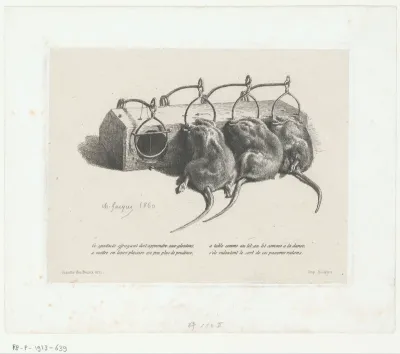 Drie muizen in een muizenval