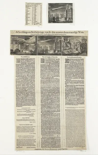 Drie opmerkelijke gebeurtenissen te Amsterdam in het jaar 1664