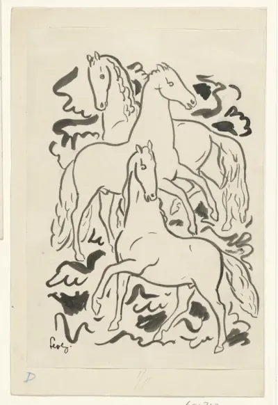 Drie paarden