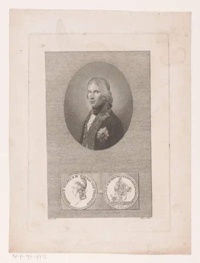 Drie portretten van koning Frederik Willem III van Pruissen