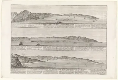 Drie profielen van kustlandschappen van Sicilië