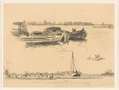 Drie studies op één blad