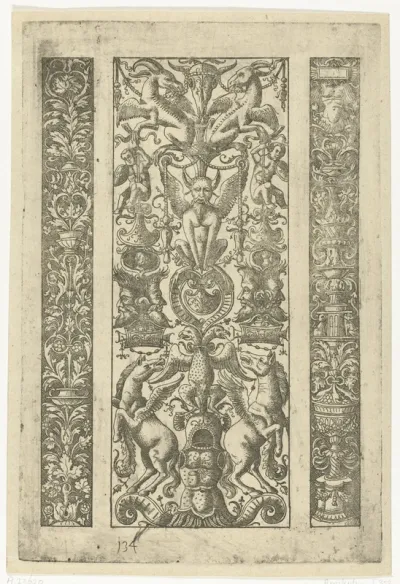 Drie vlakdecoraties op een blad