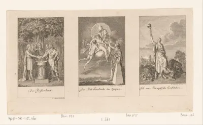 Drie voorstellingen met gebeurtenissen uit het voorlaatste decennium