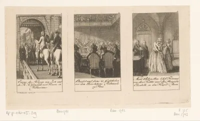 Drie voorstellingen uit de nieuwere Franse geschiedenis