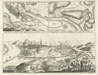 Drie voorstellingen van de belegering van Buda, 1685-1686