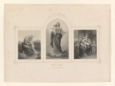 Drie voorstellingen van Maria met het Christuskind