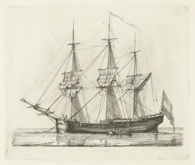Driemaster voor anker