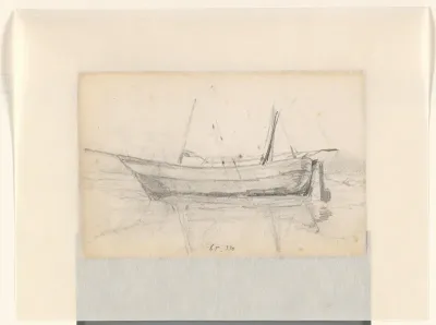 Drijvend zeilschip
