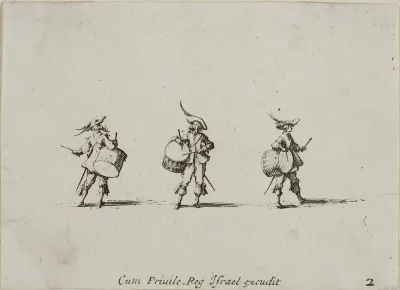 Drill with Drums, plate two from The Military Exercises