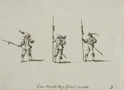 Drill with Halberds, plate three from The Military Exercises