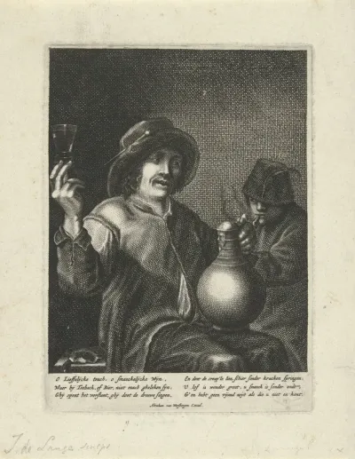 Drinkende man