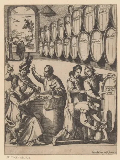 Drinkfestijn in wijnkelder