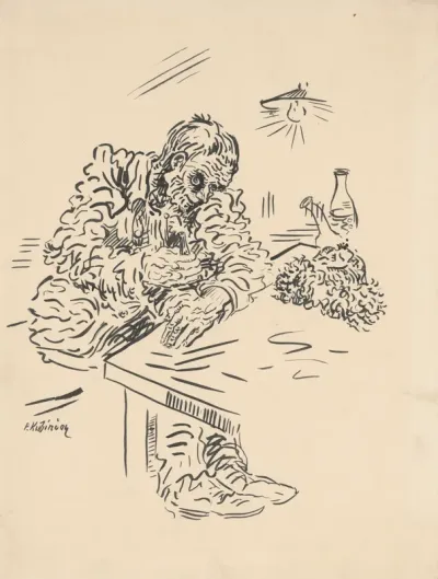 Drinking Man at a Table
