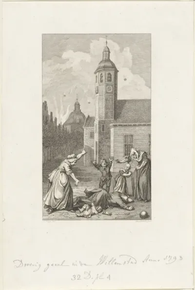 Droevig geval in de Willemstad, 1793