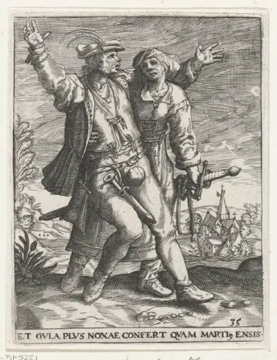 Dronken boerenpaar