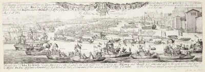 Dronningens ankomst til London. "Aqua Triumphalis"