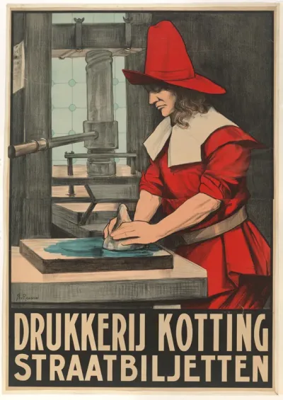 Drukkerij Kotting. Straatbiljetten