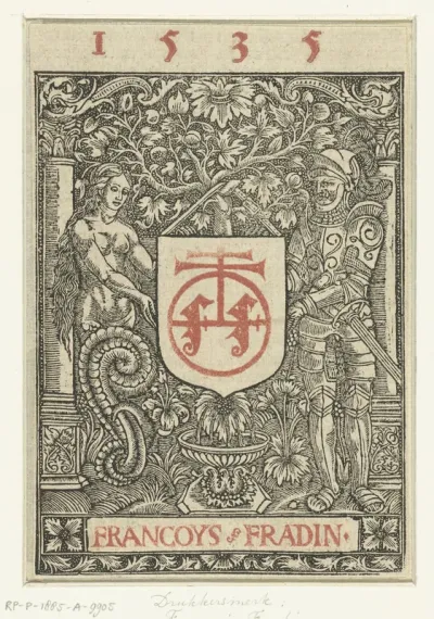 Drukkersmerk van François Fradin